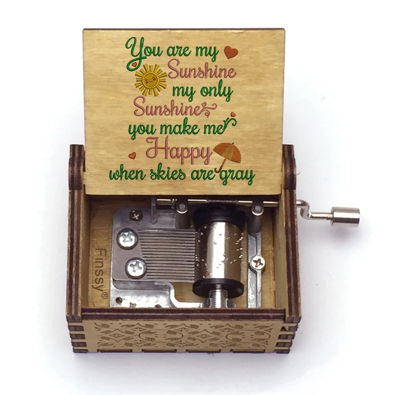 You Are My Sunshine love quotes print Theme Music Hand Wooden Music Box girlfriend wife Birthday anniversary Gift
You Are My Sunshine love quotes print Theme Music Hand Wooden Music Box girlfriend wife Birthday anniversary Gift