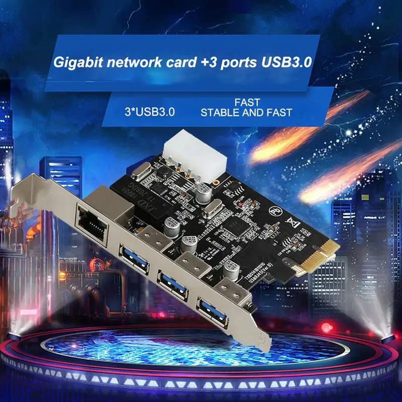 PCIE к внешнему 3 порту s USB3.0 + RJ-45 10/100 Мбит/с LAN-порт PCIE Плата расширения LAN адаптер USB3.0 концентратор
PCIE к внешнему 3 порту s USB3.0 + RJ-45 10/100 Мбит/с LAN-порт PCIE Плата расширения LAN адаптер USB3.0 концентратор