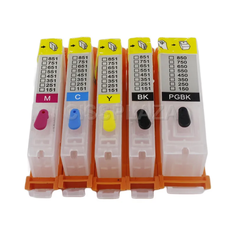 CISSPLAZA 5x PGI-650 CLI-651 with arc chip refillable ink cartridge for IP7260 MG5460/MG5560/MG6460 MX726/MX926 IX6860 pgi650
CISSPLAZA 5x PGI-650 CLI-651 with arc chip refillable ink cartridge for IP7260 MG5460/MG5560/MG6460 MX726/MX926 IX6860 pgi650