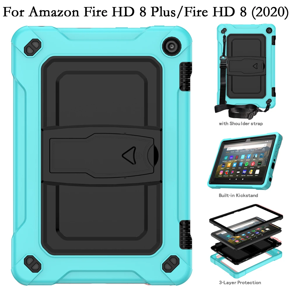 Противоударный силиконовый чехол-подставка на плечо для планшета mazon FireHD Fire HD 8 Plus 8 plus HD8 HD8Plus 2020
Противоударный силиконовый чехол-подставка на плечо для планшета mazon FireHD Fire HD 8 Plus 8 plus HD8 HD8Plus 2020