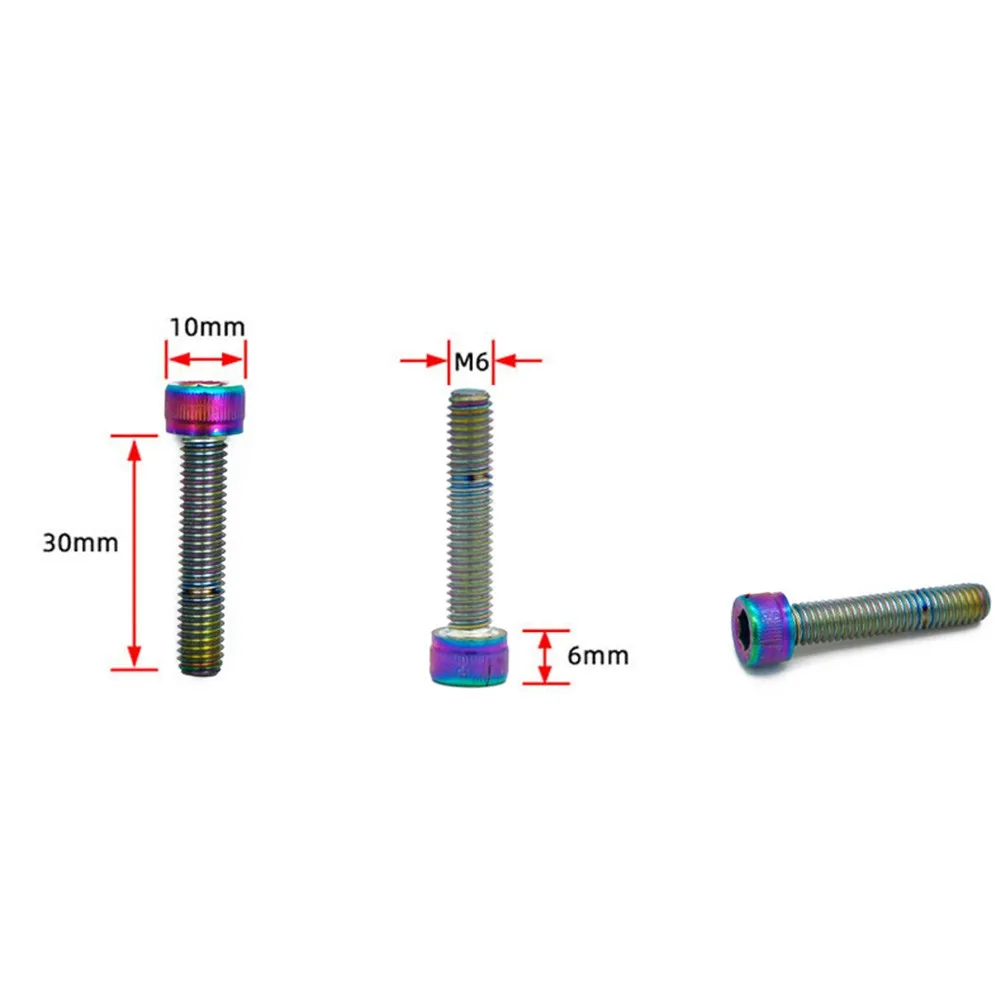 2 Pcs Mountain Bike Screw M6x30 MM Multicolor Stainless Steel Mountain Bike Bicycle Earphone Cover Screw Bicycle Bolt Accessory
2 Pcs Mountain Bike Screw M6x30 MM Multicolor Stainless Steel Mountain Bike Bicycle Earphone Cover Screw Bicycle Bolt Accessory