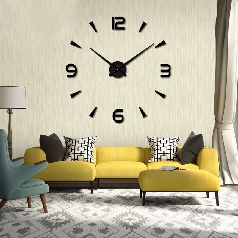 Large size creative DIY living room wall sticker clock quartz clock digital clock
Large size creative DIY living room wall sticker clock quartz clock digital clock