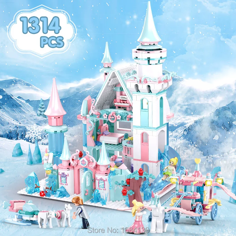 Princess Snow Queen Elsa Ice Castle Snow Figures Building Blocks Toy Friends City Bricks Toys Christmas Gifts For Children
Princess Snow Queen Elsa Ice Castle Snow Figures Building Blocks Toy Friends City Bricks Toys Christmas Gifts For Children