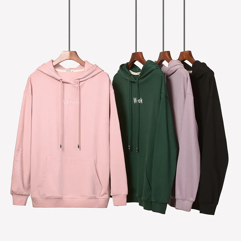 Fashion Pink Long Sleeve Sweatshirt Women Hooded Green Hoodies Girls Chic Embroidery Tops Loose Large Size Pullover Sportswear
Fashion Pink Long Sleeve Sweatshirt Women Hooded Green Hoodies Girls Chic Embroidery Tops Loose Large Size Pullover Sportswear