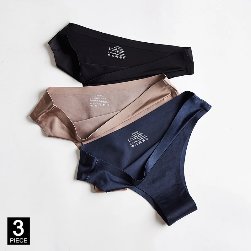 Трусы-стринги женские, бесшовные, из вискозы, 3 шт./лот 
Трусы-стринги женские, бесшовные, из вискозы, 3 шт./лот