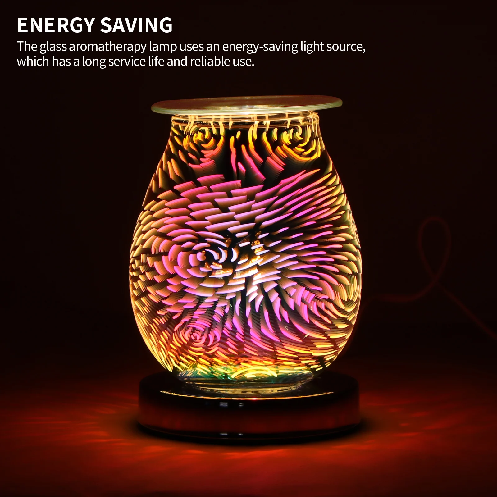 3D Electric Essential Oil Burners Candle Aromatherapy LampNight Light Wax Melter Aroma Lamp Diffuser Gift Home Decor | Дом и сад