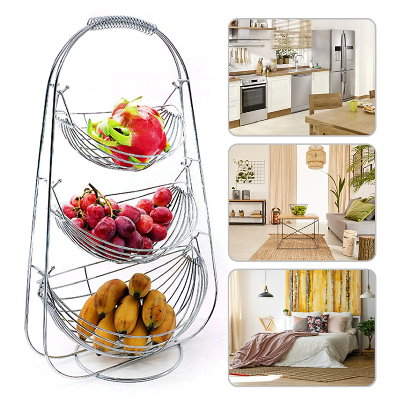 Three Layer Storage Basket Fruit Dish Kitchen Home Bowl Metal Cake Stand Decorative Dessert Holder Organizer Fruit Storage
Three Layer Storage Basket Fruit Dish Kitchen Home Bowl Metal Cake Stand Decorative Dessert Holder Organizer Fruit Storage