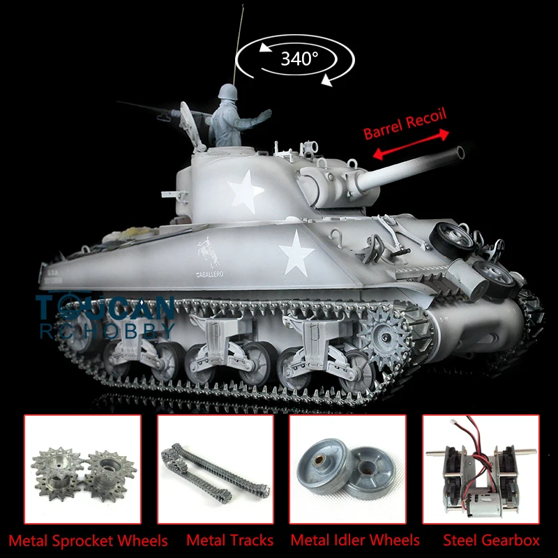 1/16 HENG LONG Snow 7.0 M4A3 Sherman RTR RC Tank 3898 Metal Tracks Barrel Recoil TH17693-SMT4
1/16 HENG LONG Snow 7.0 M4A3 Sherman RTR RC Tank 3898 Metal Tracks Barrel Recoil TH17693-SMT4
