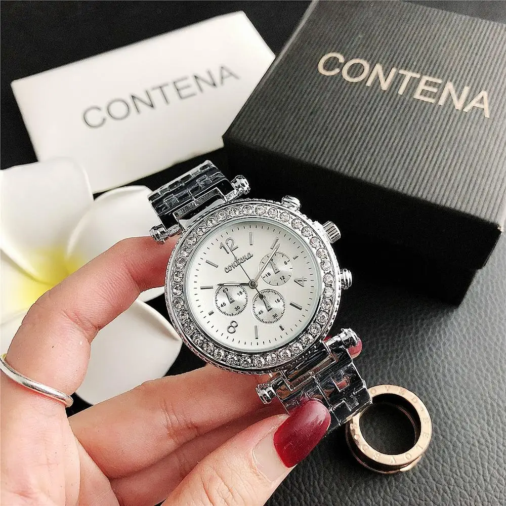 New fashion diamond small dial watch three-eye dial ladies wholesale factory
New fashion diamond small dial watch three-eye dial ladies wholesale factory