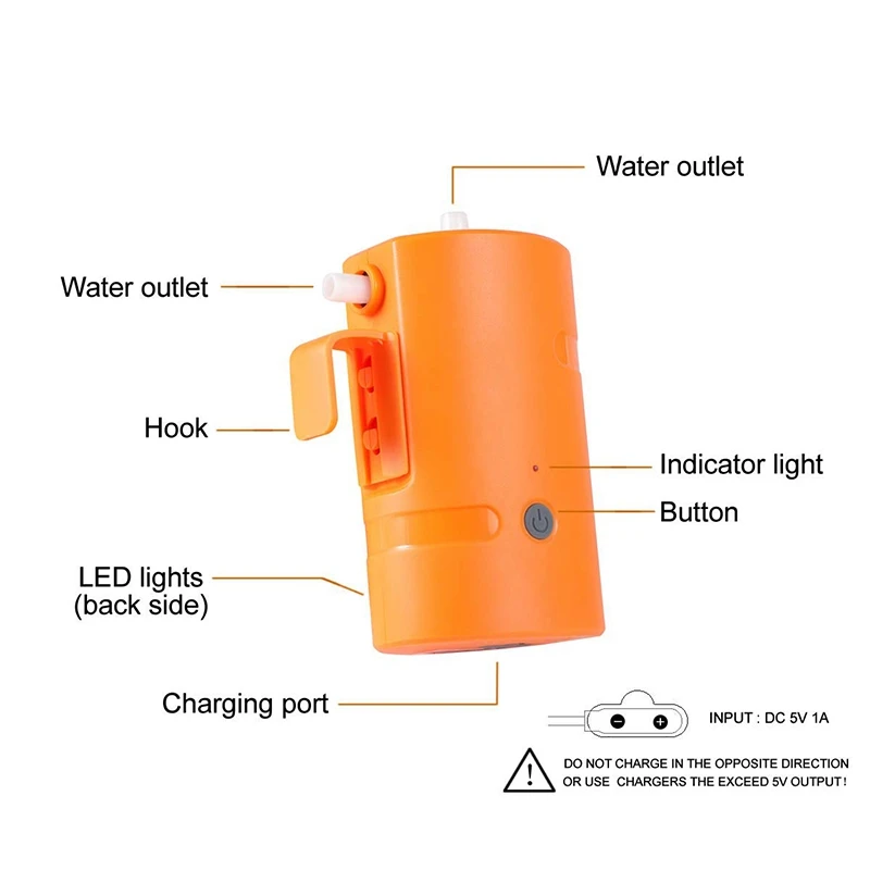 Portable Outdoor Shower Waterproof Camping Shower Usb Rechargeable Powered Shower Pump for Family Hiking Backpacking Travel Beac
Portable Outdoor Shower Waterproof Camping Shower Usb Rechargeable Powered Shower Pump for Family Hiking Backpacking Travel Beac