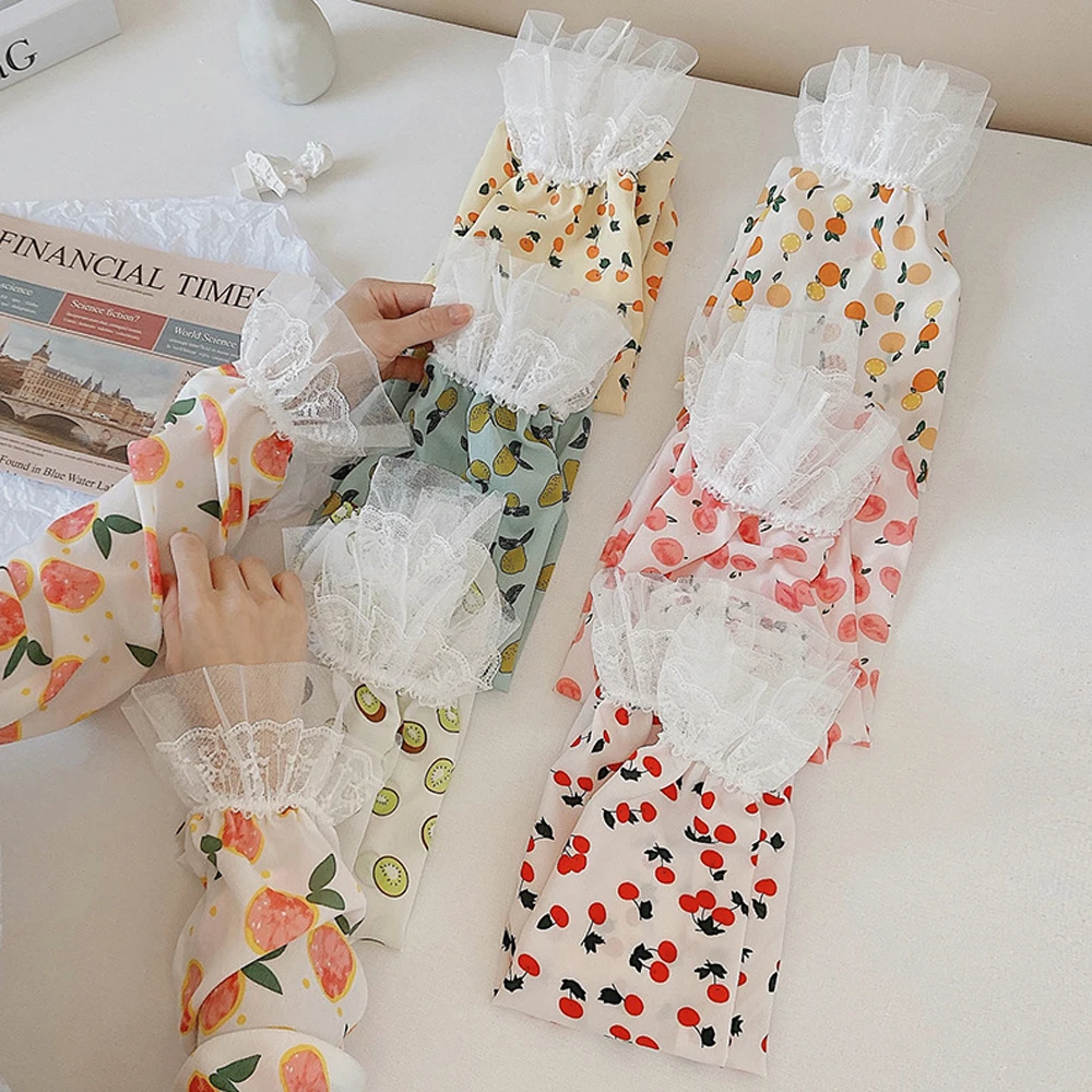 New Women's Fingerless Long Gloves Female Fruit Thin Korean Outdoor Lace Arm Protection UV Sun Protection Sleeves
New Women's Fingerless Long Gloves Female Fruit Thin Korean Outdoor Lace Arm Protection UV Sun Protection Sleeves