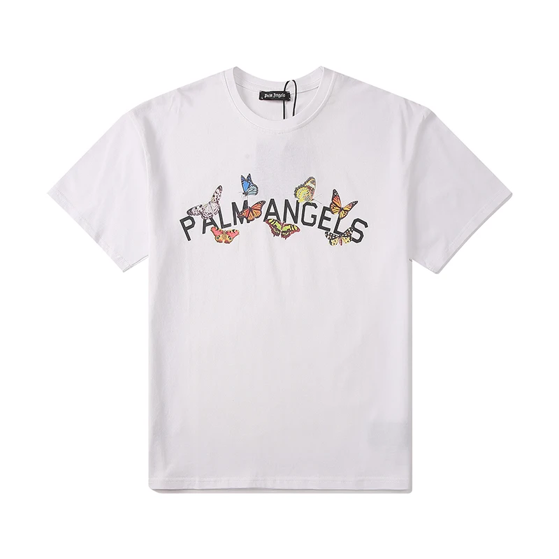 Palm Angels new letter butterfly slogan men women loose short-sleeved T-shirt 76515460
Palm Angels new letter butterfly slogan men women loose short-sleeved T-shirt 76515460