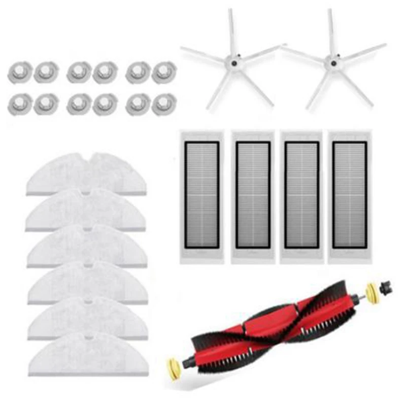 Brushes Kit for Xiaomi Roborock S6 S5 MAX S60 Vacuum Cleaner Water Cores Mop Cloths Soft Rubber Side Brushes
Brushes Kit for Xiaomi Roborock S6 S5 MAX S60 Vacuum Cleaner Water Cores Mop Cloths Soft Rubber Side Brushes