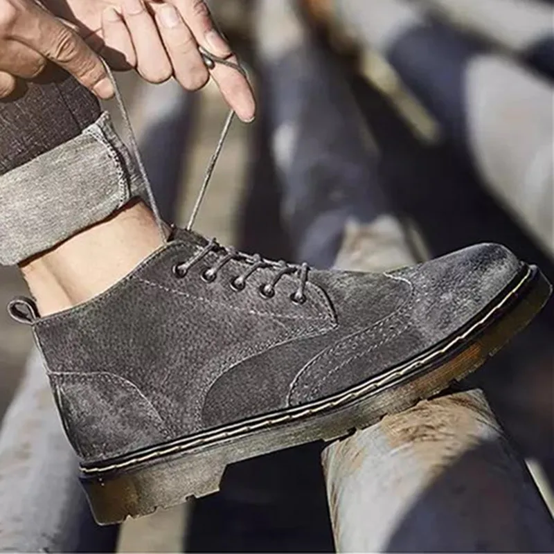 Mens Ankle Boots Vintage Plush Winter Warm Outdoor Hiking Shoes For Men Waterproof Hard Wearing Big Size Soft Mens Casual Shoe 
Mens Ankle Boots Vintage Plush Winter Warm Outdoor Hiking Shoes For Men Waterproof Hard Wearing Big Size Soft Mens Casual Shoe