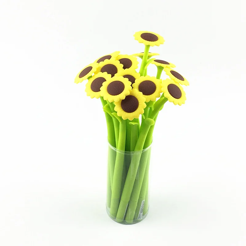 Fashion Novelty Creative Cute Flower Gel Pen For Writing School Silicone Lucky Floral Pens Design Ballpoint Pen Stationery 3pcs
Fashion Novelty Creative Cute Flower Gel Pen For Writing School Silicone Lucky Floral Pens Design Ballpoint Pen Stationery 3pcs