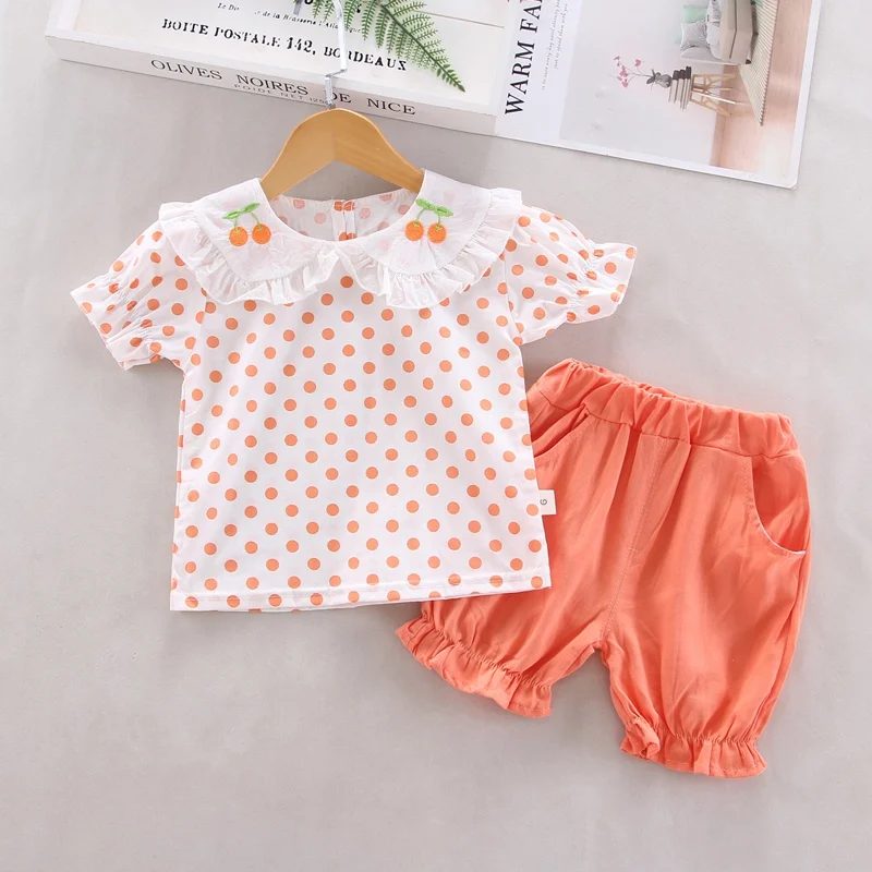 Summer Toddler Baby Girl Clothes Set Kids Girl Ruffles Outfits Dot T-shirt+Shorts Child Boutique Sets
Summer Toddler Baby Girl Clothes Set Kids Girl Ruffles Outfits Dot T-shirt+Shorts Child Boutique Sets