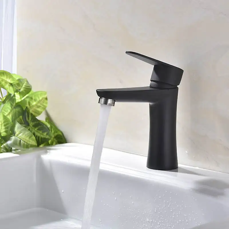 Modern Stainless Steel Basin Faucets Paint Black Bathroom Sink Vanity Tap Cold Hot Water Mixer Tap Deck Mounted Single Handle
Modern Stainless Steel Basin Faucets Paint Black Bathroom Sink Vanity Tap Cold Hot Water Mixer Tap Deck Mounted Single Handle