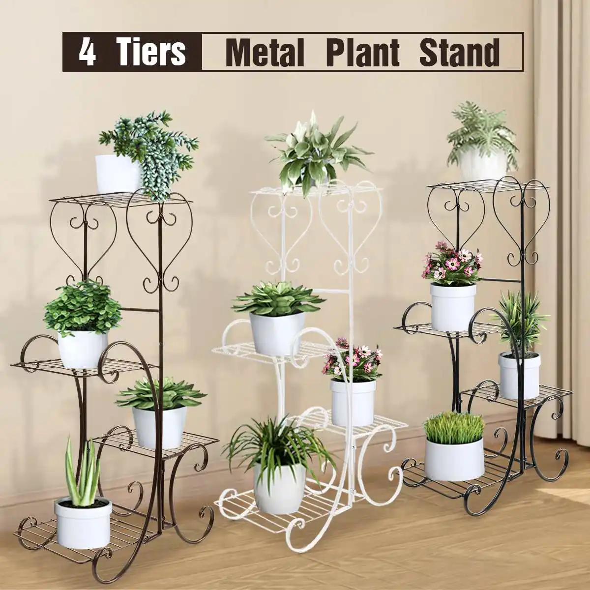 Multi-layer Metal Plant Stand Display Shelf Holder Home Indoor Outdoors Office Workplace Decor Garden Balcony Flower Pot Shelf
Multi-layer Metal Plant Stand Display Shelf Holder Home Indoor Outdoors Office Workplace Decor Garden Balcony Flower Pot Shelf
