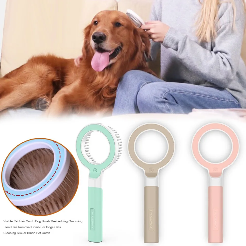 Visible Pet Hair Comb Dog Brush Deshedding Grooming Tool Hair Removal Comb For Dogs Cats Cleaning Slicker Brush Pet Comb
Visible Pet Hair Comb Dog Brush Deshedding Grooming Tool Hair Removal Comb For Dogs Cats Cleaning Slicker Brush Pet Comb