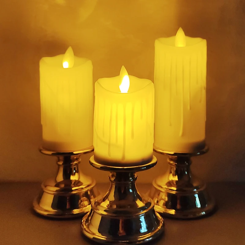 1PC Golden Base Candle Led Swing Flames Candles Light Festival Decoration Wedding Decor
1PC Golden Base Candle Led Swing Flames Candles Light Festival Decoration Wedding Decor