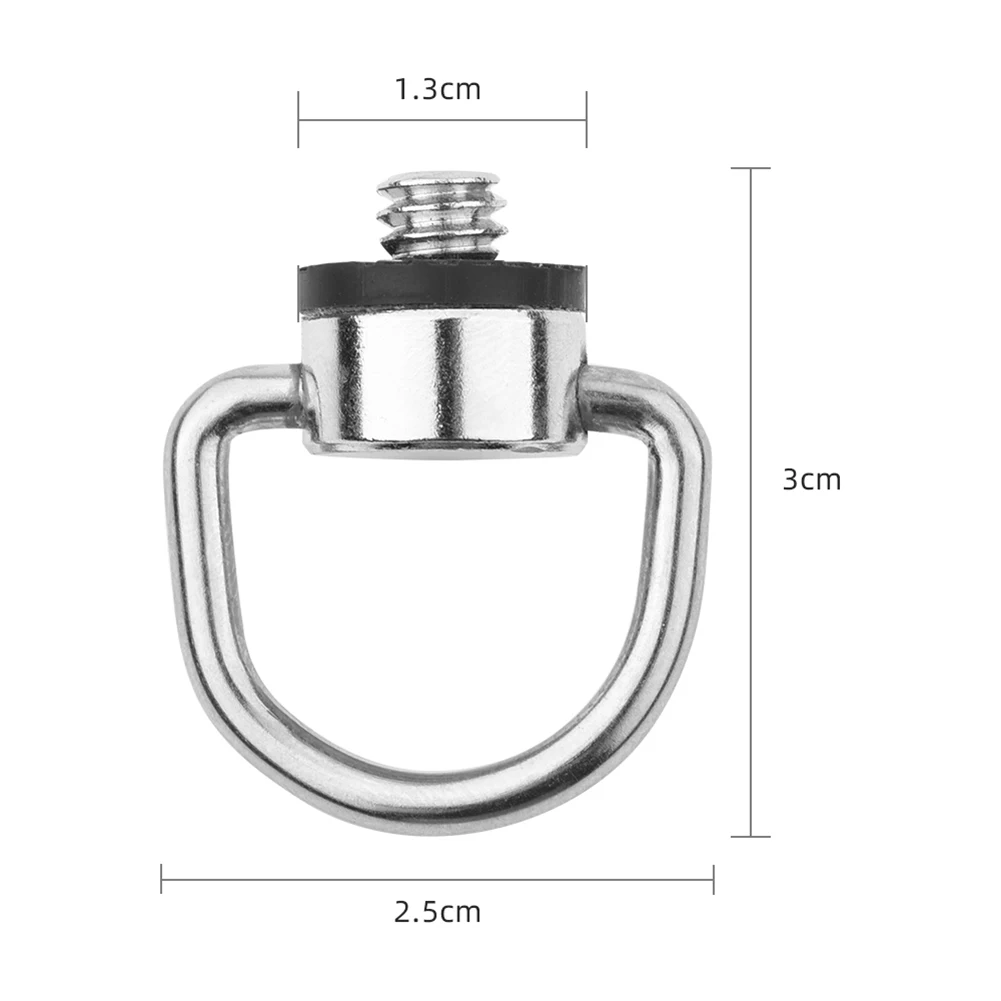 5pcs 1/4inch Camera Screw Folding Metal D-Ring Camera Tripod Monopod Screw Adapter For Quick Release Plate Camera Accessoriess
5pcs 1/4inch Camera Screw Folding Metal D-Ring Camera Tripod Monopod Screw Adapter For Quick Release Plate Camera Accessoriess