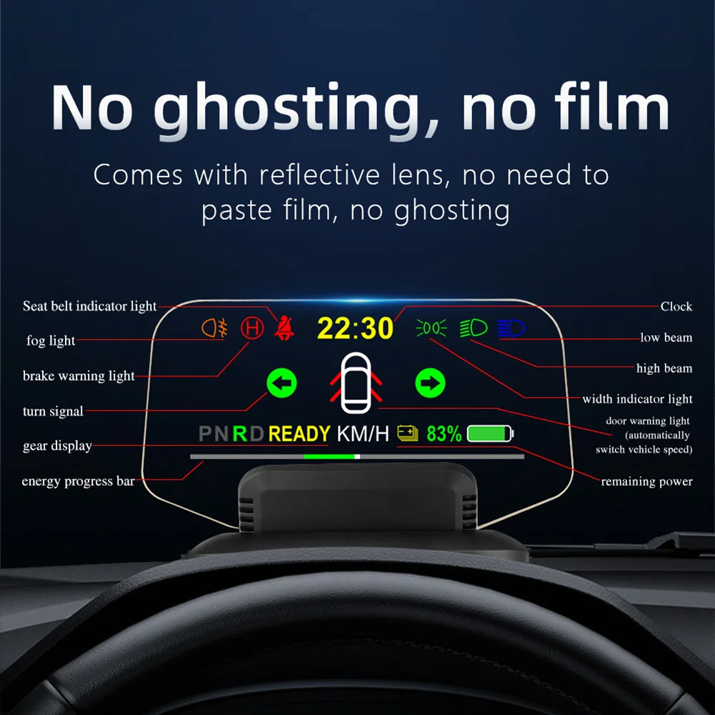 Car Head Up Display OBD Speedometer Gauge Navigation Battery Power Display For Tesla Model 3 Y Car-styling Accessories
Car Head Up Display OBD Speedometer Gauge Navigation Battery Power Display For Tesla Model 3 Y Car-styling Accessories