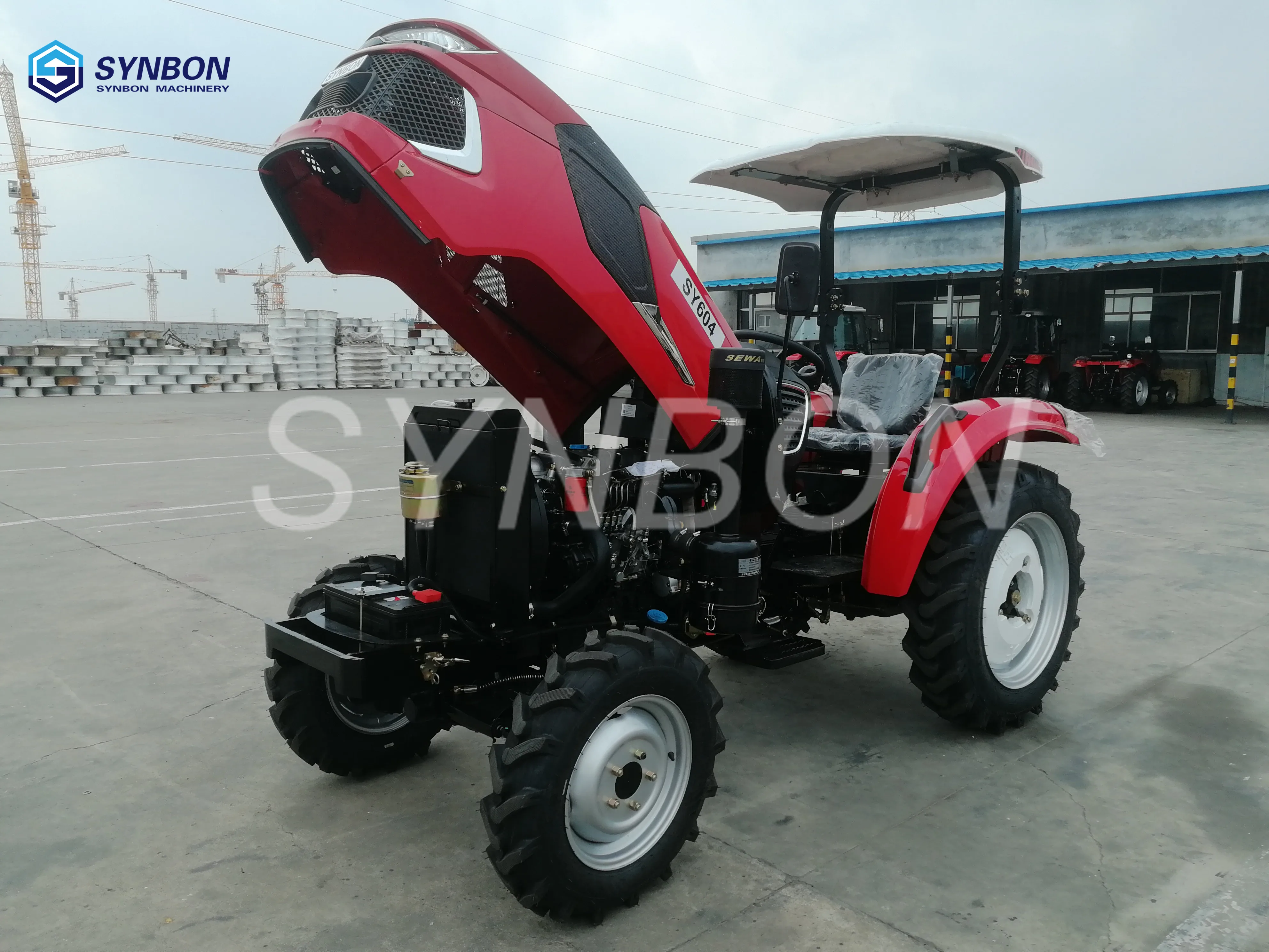 Новый многофункциональный трактор 60 л.с. 4WD сельскохозяйственное гидравлическое