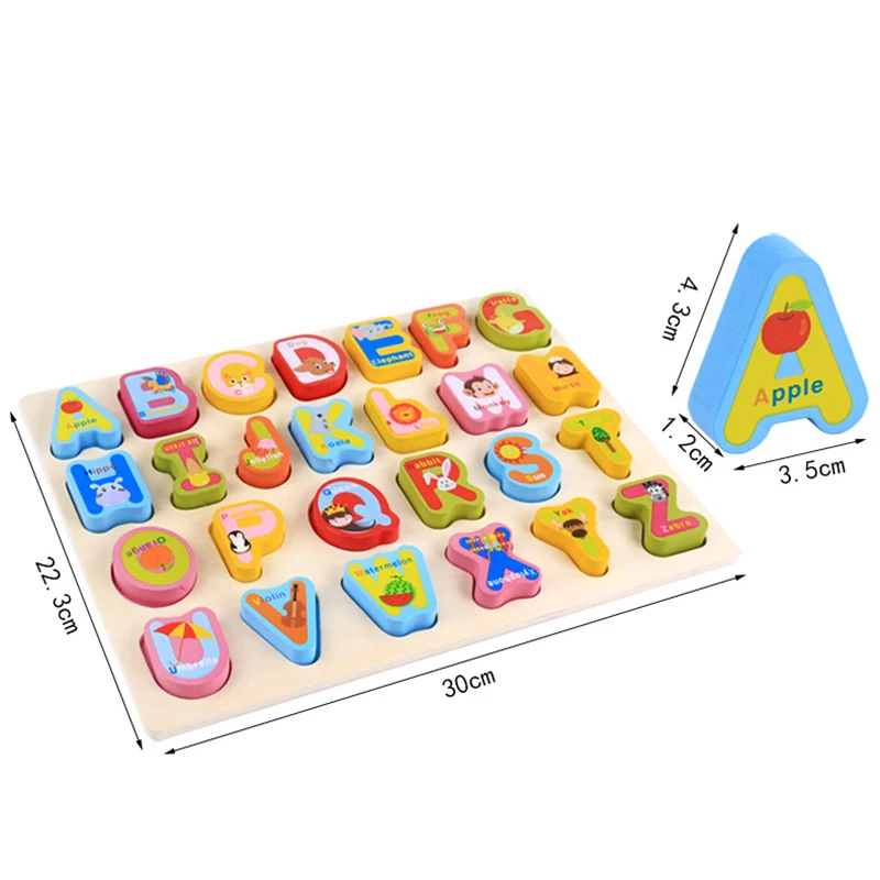 Baby Wooden Early Educational Toys Learning Letter Digital Graphics 3D Puzzle Board Educational Toys Teaching Aids
Baby Wooden Early Educational Toys Learning Letter Digital Graphics 3D Puzzle Board Educational Toys Teaching Aids
