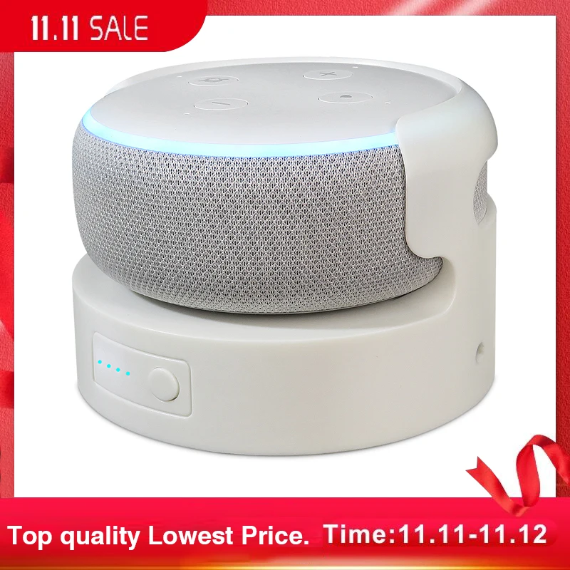 Battery Pack for Echo Dot 3rd Battery Base for Echo Dot 3 portable Charger Docking Station Echo dot 3 hplder mount 5200mAh
Battery Pack for Echo Dot 3rd Battery Base for Echo Dot 3 portable Charger Docking Station Echo dot 3 hplder mount 5200mAh