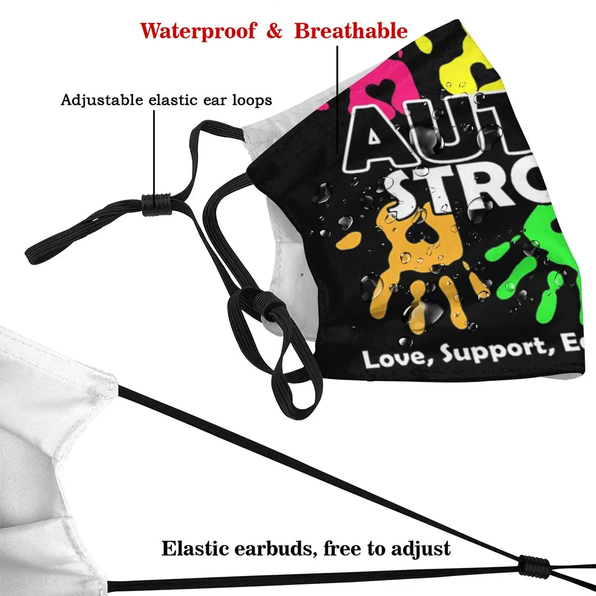 Dust Mask with Filter Autism Strong Love Support Educate Advocate Mouth Face Mask for Adult Kids Washable Reusable Pollution
Dust Mask with Filter Autism Strong Love Support Educate Advocate Mouth Face Mask for Adult Kids Washable Reusable Pollution