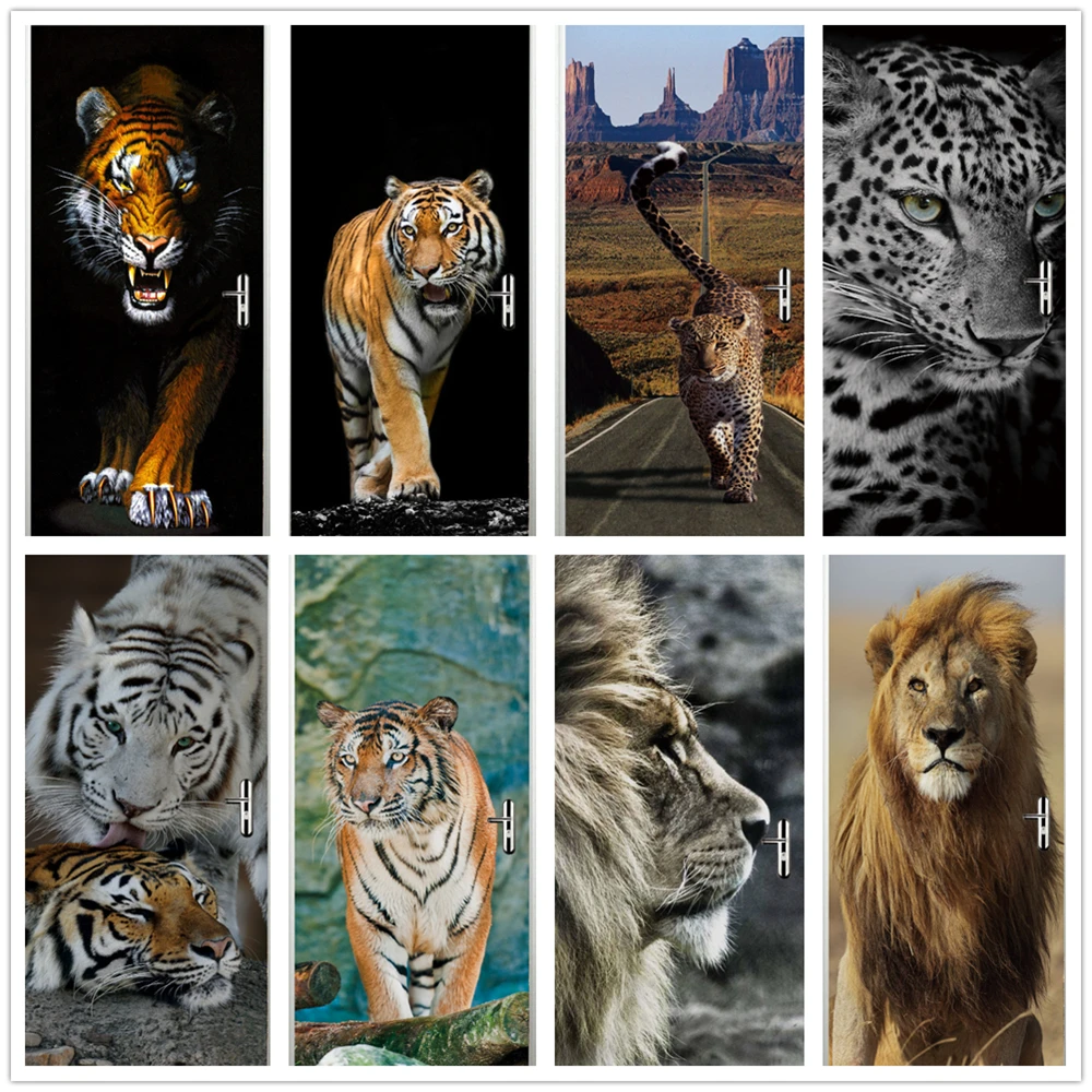 Tiger Animal Door Sticker PVC DIY Adhesive Waterproof Wallpaper for Doors Living Room Bedroom Poster Home Decor deursticker
Tiger Animal Door Sticker PVC DIY Adhesive Waterproof Wallpaper for Doors Living Room Bedroom Poster Home Decor deursticker