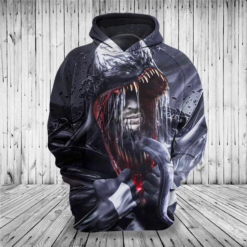 2021 Hot New Sweatshirt Customize Design Venom 3D Printed Hoodies Unique Pullovers Tops Men Clothing Drop Shipping
2021 Hot New Sweatshirt Customize Design Venom 3D Printed Hoodies Unique Pullovers Tops Men Clothing Drop Shipping