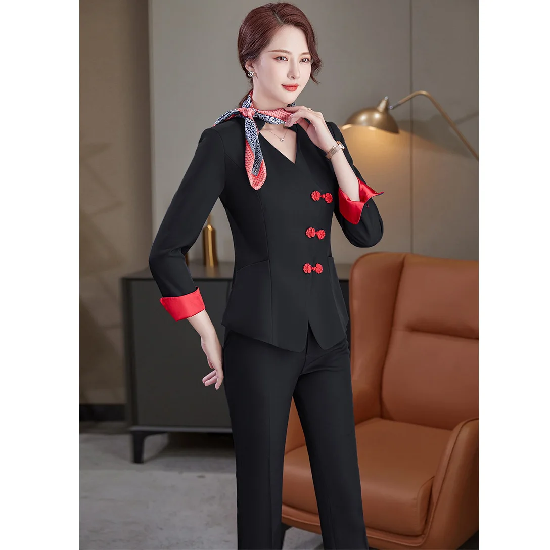 Fashion Women Business Suits Pant and Jacket Sets Navy Blue Blazer Ladies Work Office Uniform Styles Pantsuits
Fashion Women Business Suits Pant and Jacket Sets Navy Blue Blazer Ladies Work Office Uniform Styles Pantsuits