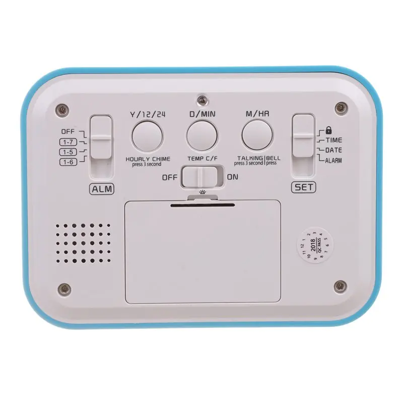Big deal Digital Alarm Clock Talking with 3 Alarms 7 Sounds Optional Weekday Intelligent Noctilucent & Snooze Funct | Дом и сад
