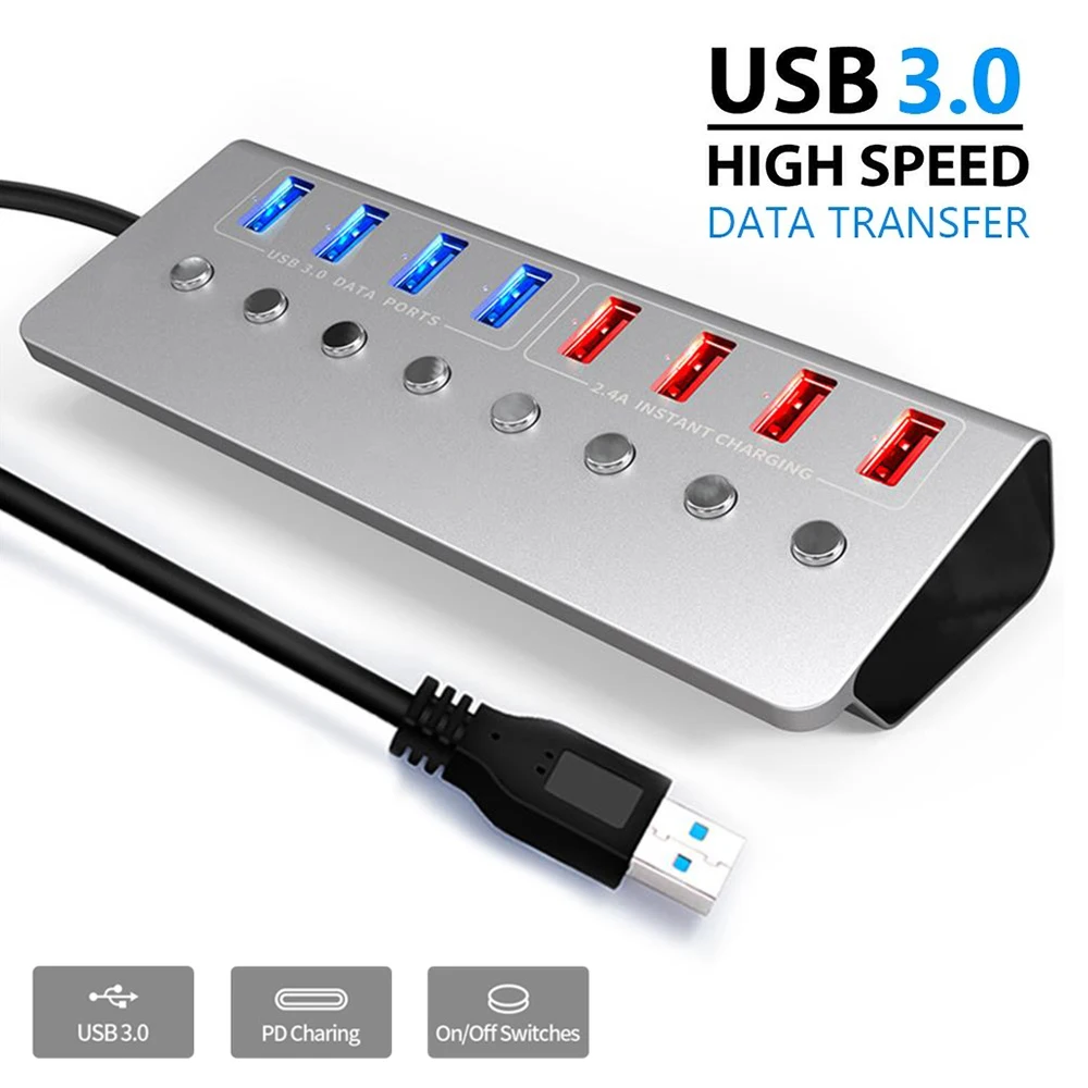 8 Порты и разъёмы USB разветвитель 3,0 4 Порты и разъёмы для ноутбука на usb-хаб 4 Порты и разъёмы Быстрая зарядка внешний адаптер 12 В 4A Питание
8 Порты и разъёмы USB разветвитель 3,0 4 Порты и разъёмы для ноутбука на usb-хаб 4 Порты и разъёмы Быстрая зарядка внешний адаптер 12 В 4A Питание