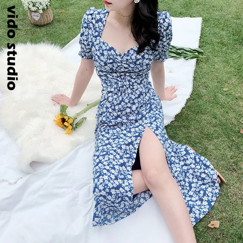 Midi Dress Women Elegant A-line Korean Vintage Purple Chiffon Summer Woman 2021 Dresses Party Square Collar Boho Vestidos
Midi Dress Women Elegant A-line Korean Vintage Purple Chiffon Summer Woman 2021 Dresses Party Square Collar Boho Vestidos