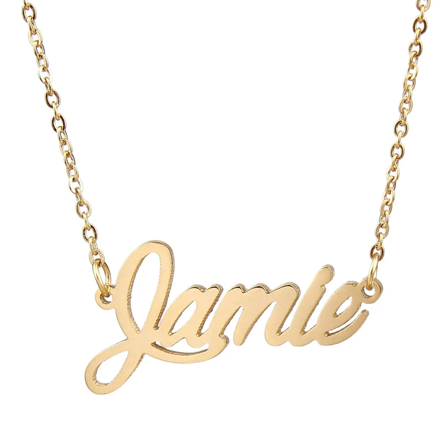 New Hot Personality Gold Color Personalized Name Necklace Stainless Steel Customized Metal CutNecklaces Custom Wedding Jewelry
New Hot Personality Gold Color Personalized Name Necklace Stainless Steel Customized Metal CutNecklaces Custom Wedding Jewelry