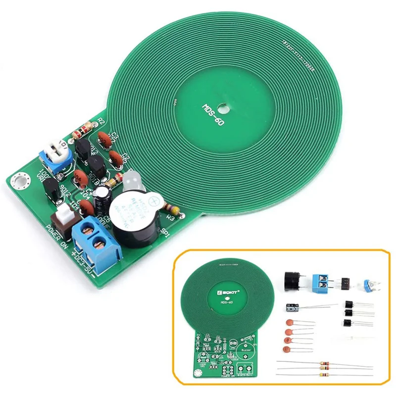 DIY Kit Metal Detector Kit Electronic Kit DC 3V-5V 60mm Non-contact Sensor Board Module DIY Electronic Part Metal Detector 
DIY Kit Metal Detector Kit Electronic Kit DC 3V-5V 60mm Non-contact Sensor Board Module DIY Electronic Part Metal Detector