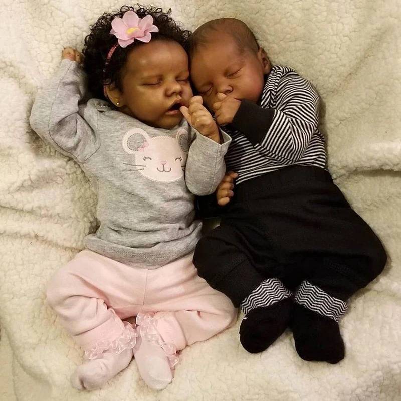 17" RealisticReborn Baby Doll Girl Twins, silicone, original soft, toddler doll toy, 2-5 years old, holiday gift, birthday gift
17" RealisticReborn Baby Doll Girl Twins, silicone, original soft, toddler doll toy, 2-5 years old, holiday gift, birthday gift