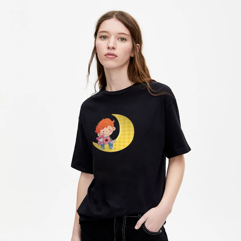 Kids Moon Print Kids Short Sleeve Fashion Casual Unisex Mens Clothing Funny Streetwear Women Korean Fashion Family T-shirt
Kids Moon Print Kids Short Sleeve Fashion Casual Unisex Mens Clothing Funny Streetwear Women Korean Fashion Family T-shirt