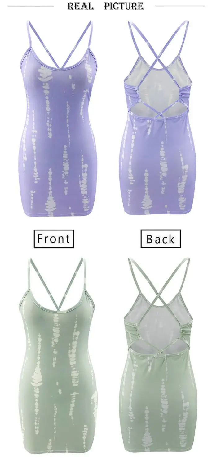 Fashion Sexy Women Low Cut Sleeveless Tie Dye Backless Women Dress Summer Bodycon Dress Sexy Dress Women
Fashion Sexy Women Low Cut Sleeveless Tie Dye Backless Women Dress Summer Bodycon Dress Sexy Dress Women