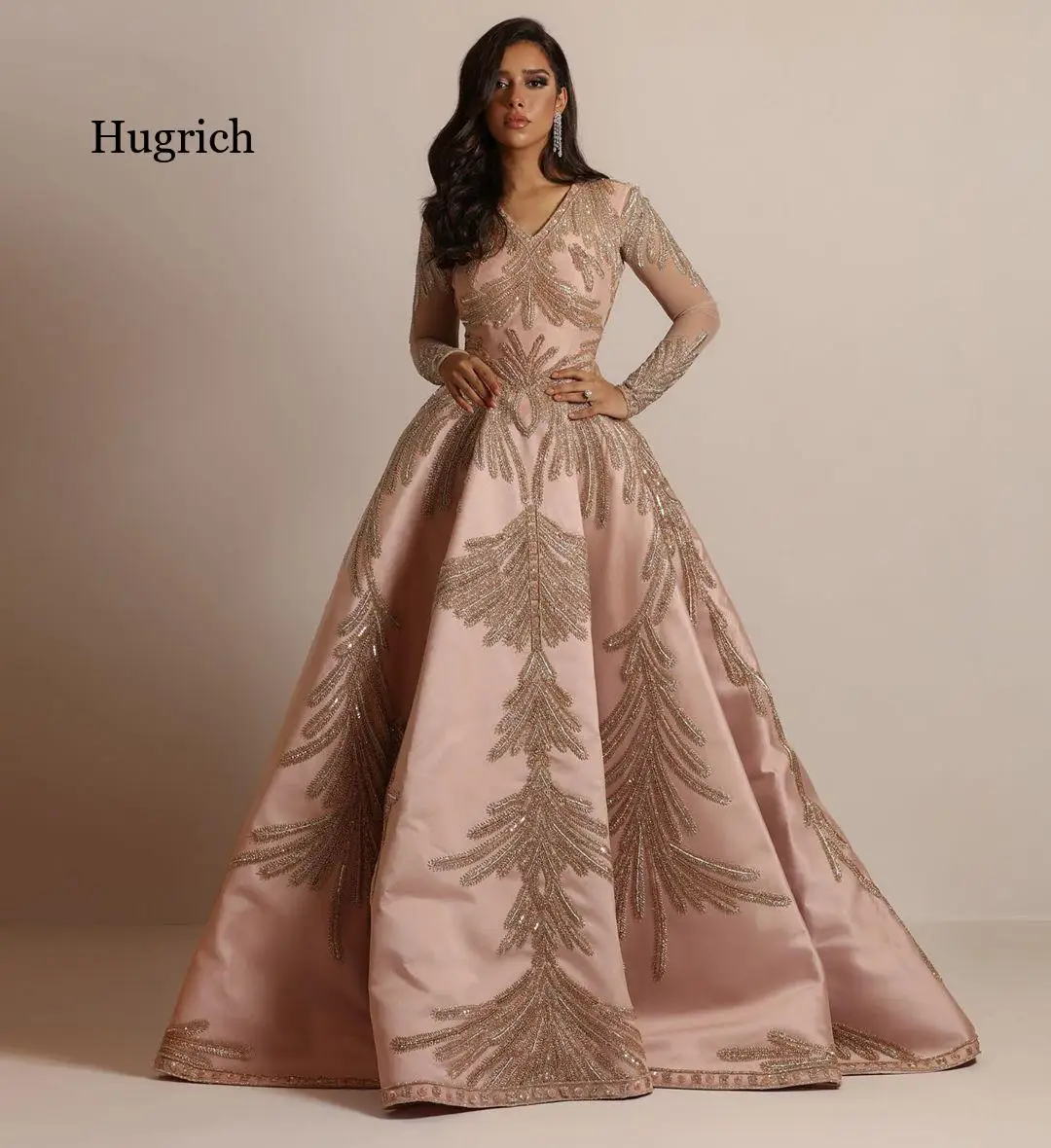 Spring 2021 New Fashion High Street Style Long Dresses Long Sleeve V-Neck Dresses Appliques Floor-Length Long Dress
Spring 2021 New Fashion High Street Style Long Dresses Long Sleeve V-Neck Dresses Appliques Floor-Length Long Dress