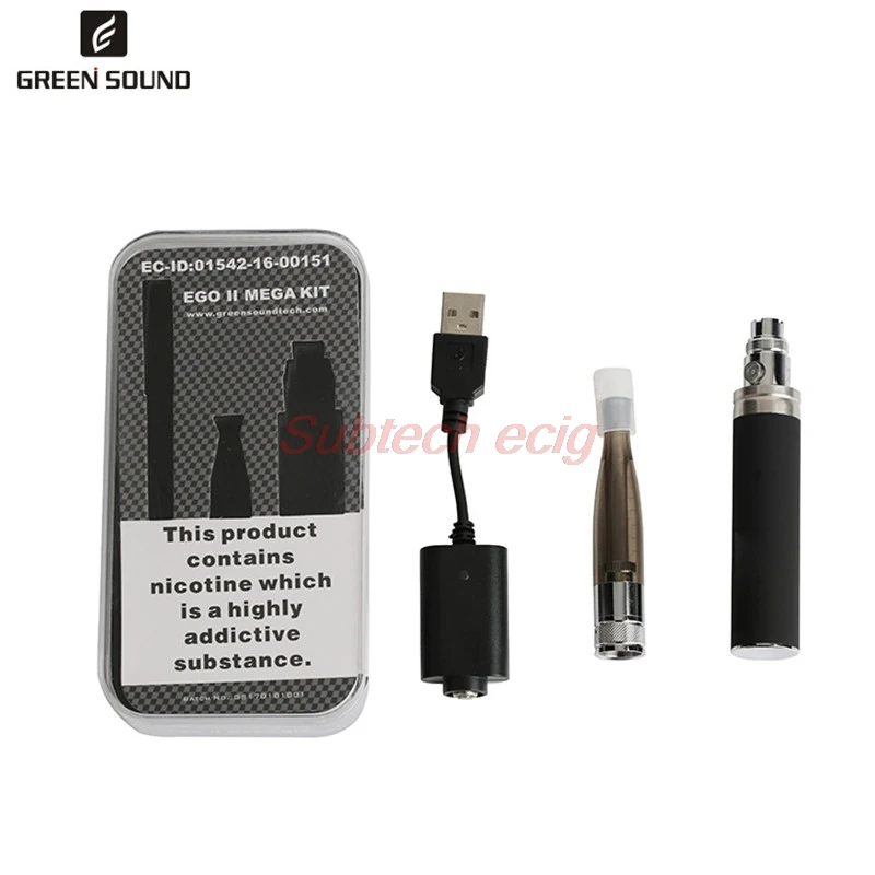 Original eGo II Mega Kit Electronic Cigarette GS ego 2200mAh Battery Dual Coils GS H2S Atomizer Vape Pen Vaporizer vapor Kit 
Original eGo II Mega Kit Electronic Cigarette GS ego 2200mAh Battery Dual Coils GS H2S Atomizer Vape Pen Vaporizer vapor Kit