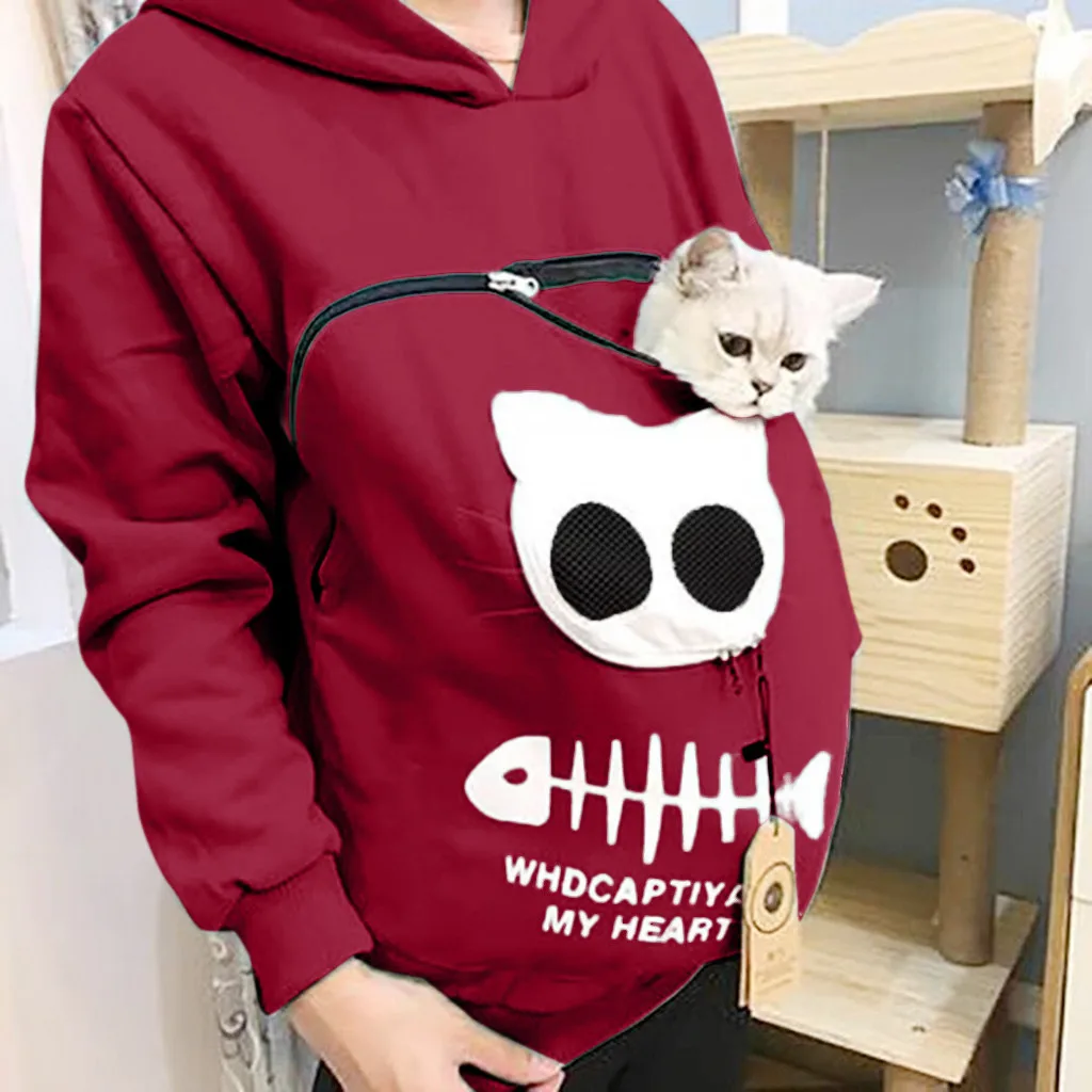 2020 winter women hooded sweatshirts Women Sweatshirt Animal Pouch Hood Tops Carry Cat Breathable Pullover sweatshirts sudaderas
2020 winter women hooded sweatshirts Women Sweatshirt Animal Pouch Hood Tops Carry Cat Breathable Pullover sweatshirts sudaderas