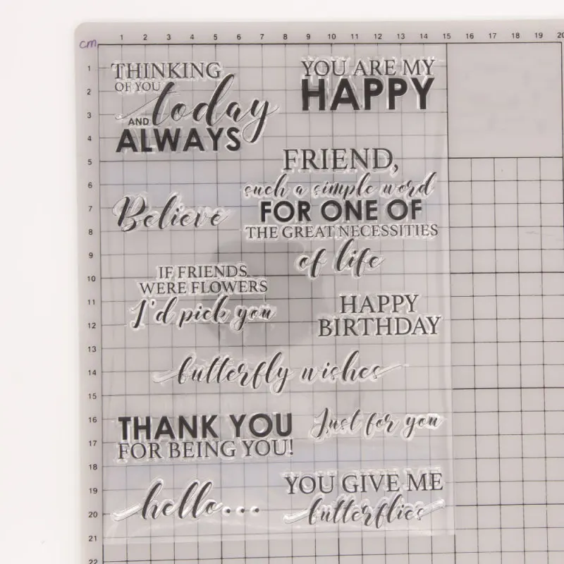 You Are My Happy Transparent Silicone Clear Stamp/Seal for DIY Scrapbooking/photo Album Decorative Cards Making Paper Craft
You Are My Happy Transparent Silicone Clear Stamp/Seal for DIY Scrapbooking/photo Album Decorative Cards Making Paper Craft