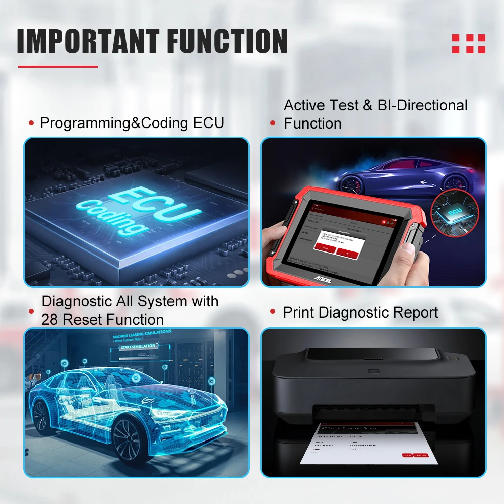 ANCEL DS600 OBD2 Scanner Automotive Professional OBD 2 Car Diagnostic Scanner Full System Steering Angle Reset Diagnostic Tools
ANCEL DS600 OBD2 Scanner Automotive Professional OBD 2 Car Diagnostic Scanner Full System Steering Angle Reset Diagnostic Tools