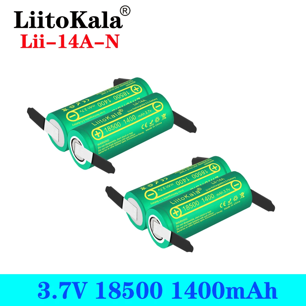 2023 LiitoKala Lii-14A 18500 1400mAh 3.7 V rechargeable battery Recarregavel lithium ion battery for flashlight+DIY Nickel
2023 LiitoKala Lii-14A 18500 1400mAh 3.7 V rechargeable battery Recarregavel lithium ion battery for flashlight+DIY Nickel