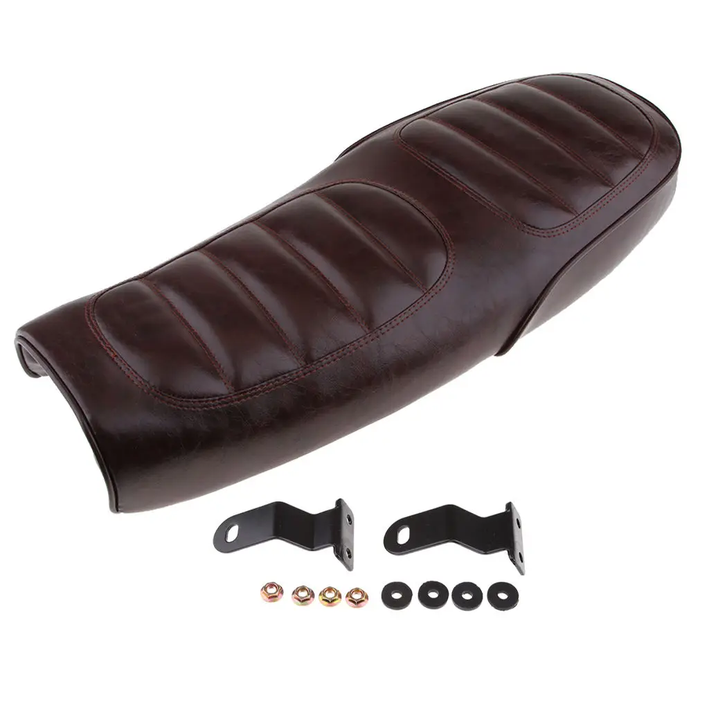 Durable 63cm Motorcycle Retro Seat Cafe Racer Vintage Seat Flat Brat Saddle Cushion Brown
Durable 63cm Motorcycle Retro Seat Cafe Racer Vintage Seat Flat Brat Saddle Cushion Brown
