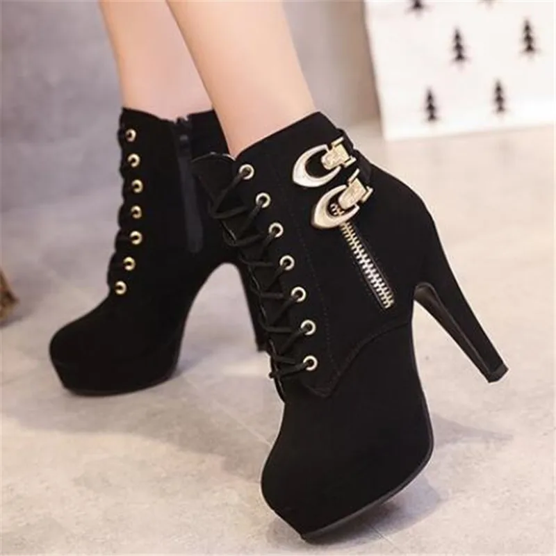 Winter plus size women's boots high-heel lace-up casual women's riding boots stiletto fashionable side zipper womens shoes
Winter plus size women's boots high-heel lace-up casual women's riding boots stiletto fashionable side zipper womens shoes