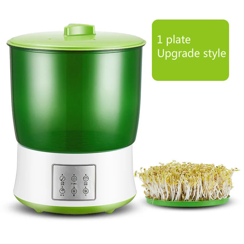 220V Bean Sprouts Machine Home Automatic Thermostat Green Seeds Growing Germinator Large Capacity Seedling Growth Bucket